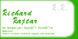 richard rajtar business card